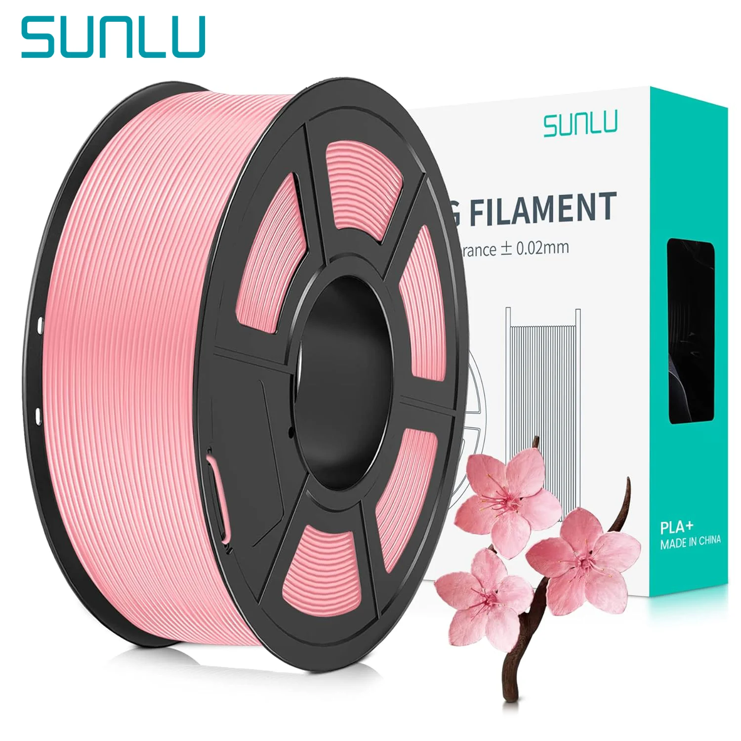 SUNLU Pla Plus 3D Printer Filament 1.75mm ±0.2mm 1KG Pla+ Neatly Wound Macarone Colors Filaments Creative 3D Printing Materials