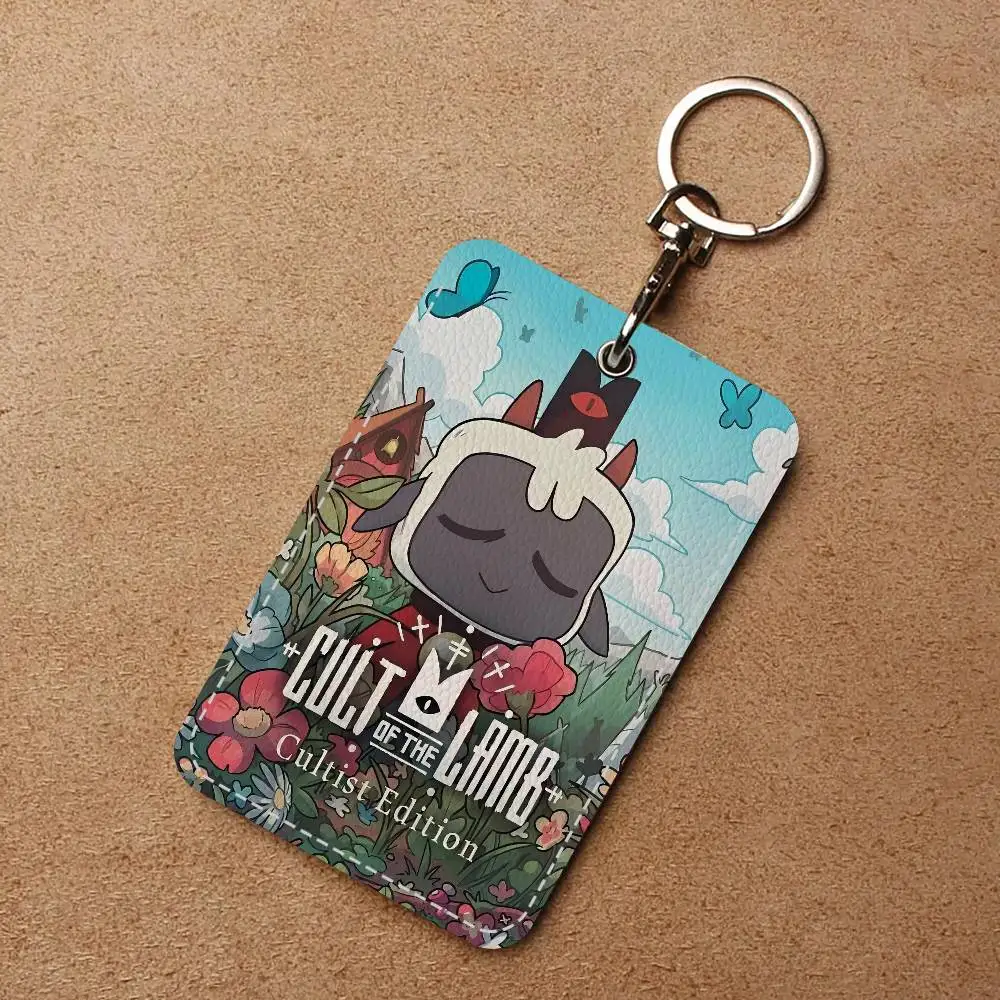 C-Cult O-Of T-The L-Lamb V-Video Game Personalised Holder Suitable for Bank card Bus Card Wallet Card Case Badge Holder Keychain