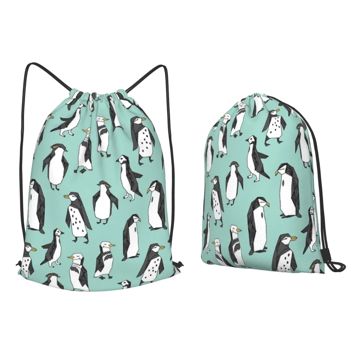 Penguin - Mint By Andrea Lauren Backpacks Fashion Drawstring Bags Sports Bag Book Bags for Man Woman School