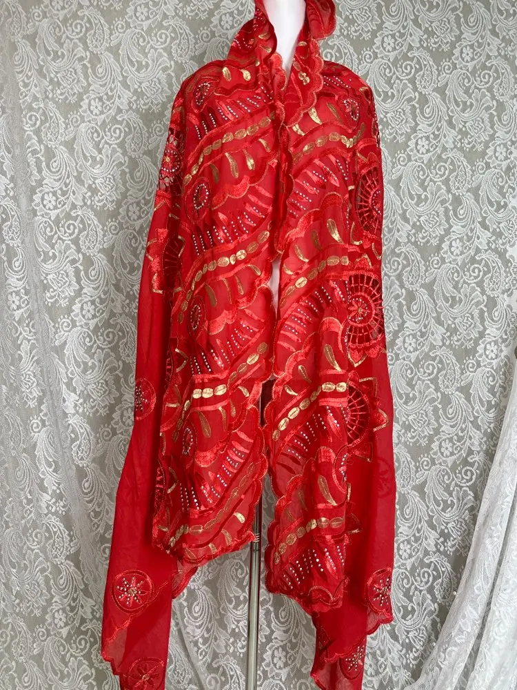 2026 Neuer Afrikanischer Islamischer Damen-Schal Modischer Pashmina-Turban Gebetstuch 100% Baumwolle Bestickter Schal Muslimischer Party-Hijab für Damen – Detail 33