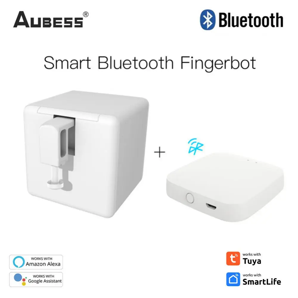 Tuya Smart Cubetouch Switch WiFi Finger Button Pusher Robot Smart Home Voice Control For Alexa Assistant