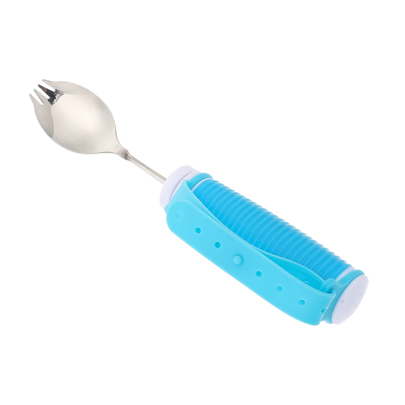 

1Pcs Food Aid Spoon Portable Disabled Tableware Stainless Steel Anti-Shake Handle Rehabilitation Aid Spoon for Elderly Arthritis