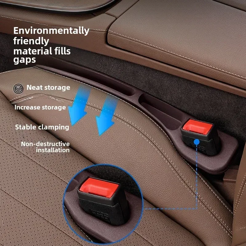 NEW Car Seat Gap Filler Seat Crevice Storage Box Bag Between Seats Console Organizer Decoration Interior Auto
