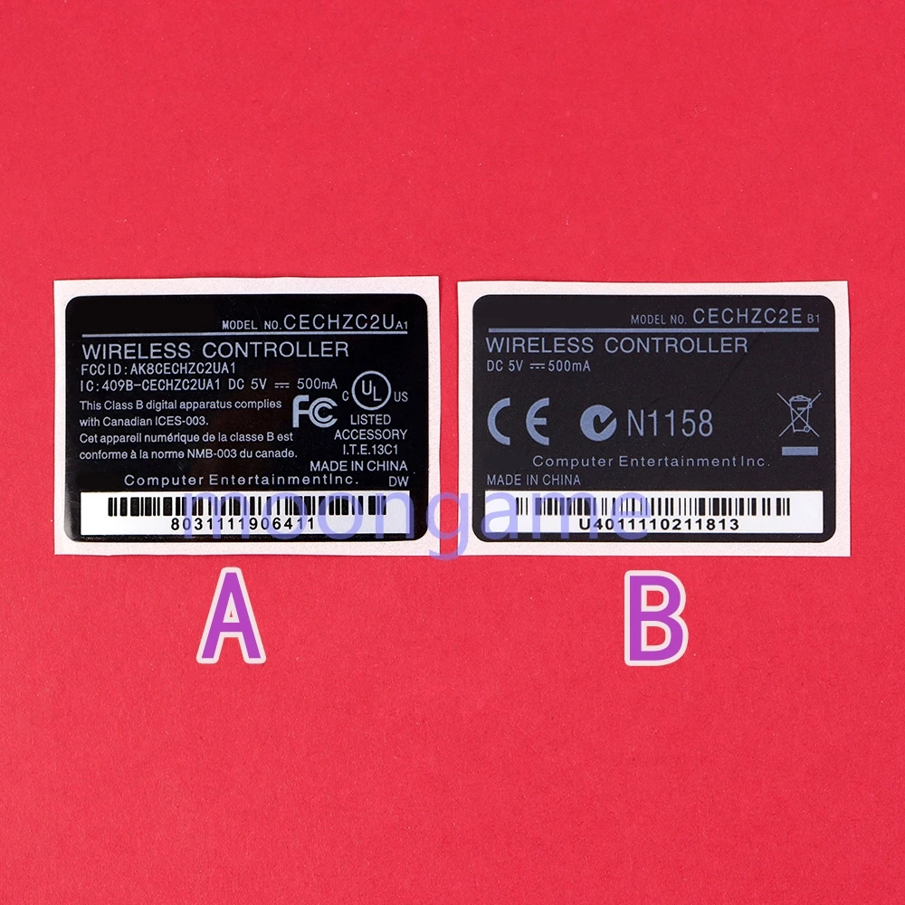 200pcs Housing Shell Back Label Sticker For PS3 Wireless Handle For Sony PlayStation 3 Controller