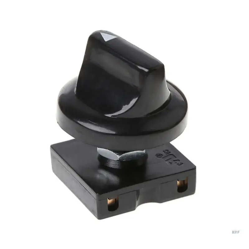 Fan Selector Rotary Switch with Black Control Knobs 4-Position 3-Speed Square Fan Heater Speed Selector 13AMP 120V-250V