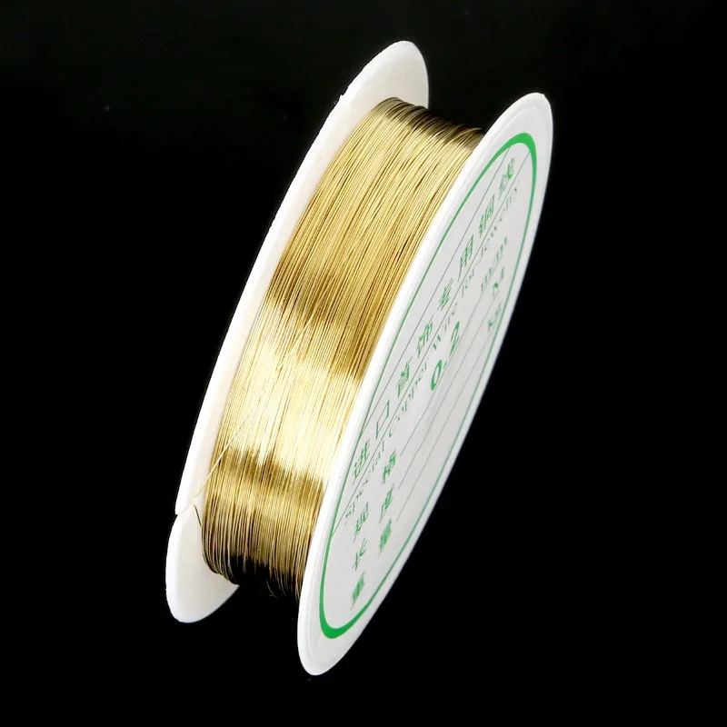 Filo di Rame per Gioielli Fai da Te, Materiale per Produzione Artigianale, Filo di Rame per Modellazione Metallica, Filo di Rame Spesso e Sottile da 0.2, 0.25, 0.3mm
