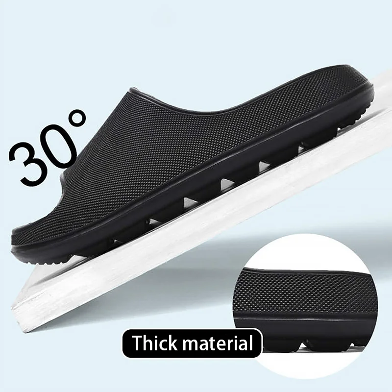 Quick Drying Women House Slippers Bottom Hollow Out Lightweight Silent Bedroom Slides Girls Non-slip Bathroom Slippers