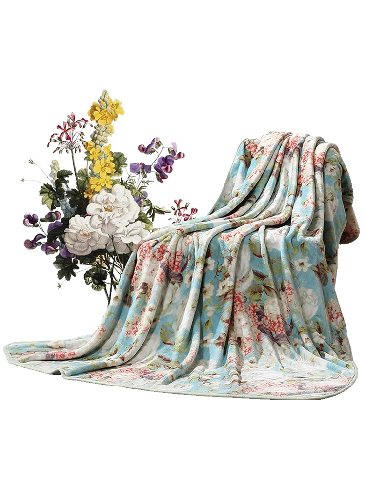 Winter Blanket Flannel Warm Coral Fleece Blanket Bed Sheet Nap Blanket Sofa Cover Spring and Autumn Blanket