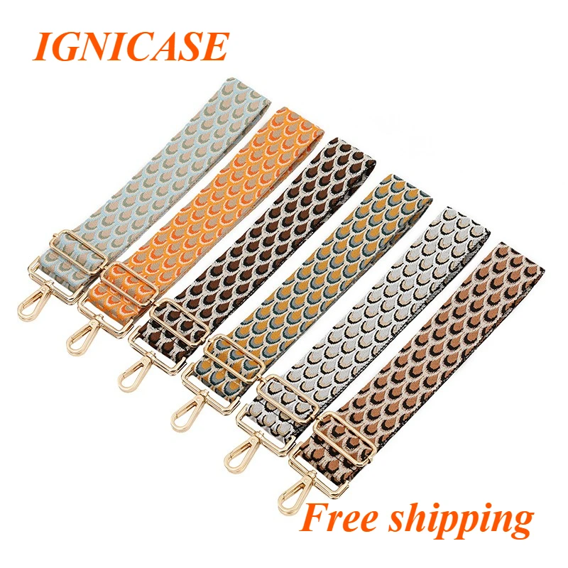 IGNICASE Bag Shoulder Strap School Bag Accessories Women's Bag Single Shoulder Oblique Span Adjustable Replacement Braided Belt