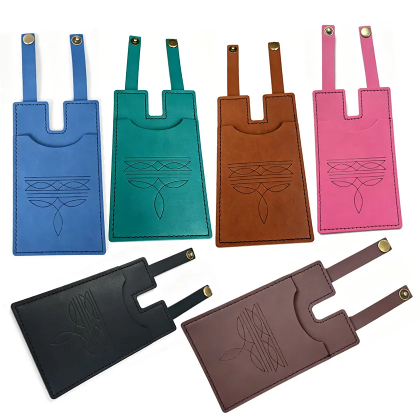 Handmade Western Boots Wallet Vintage Buckle Wallet Ladies Leather Boot Clip Card Bag