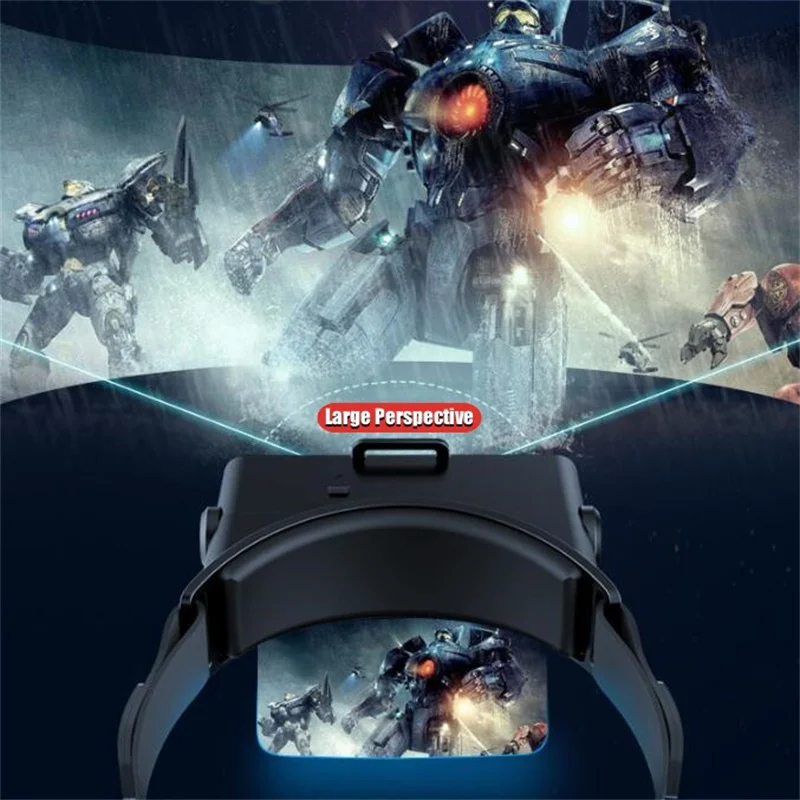 Casque amélioré pliable de carte de jeu de HD IMAX des lunettes de la réalité virtuelle 3D de AR-X VR pour 4.7-6.3 \