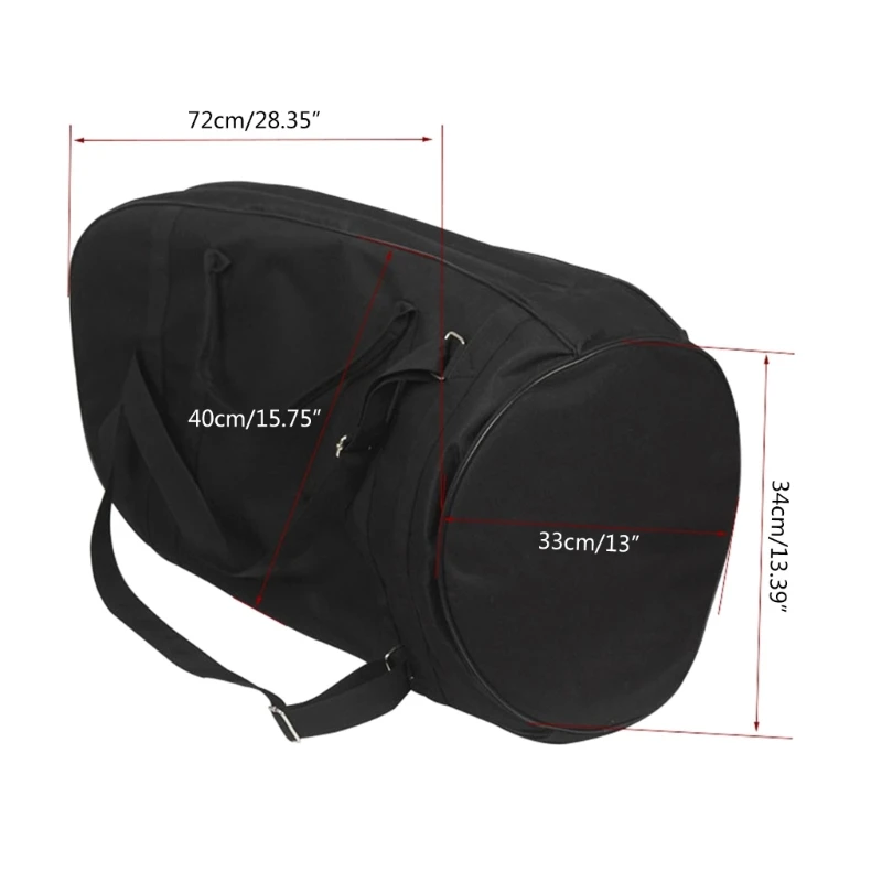 Quality Euphonium Backpack Waterproof Protection Bag for Music Instrument French Horn Tenor Horn Tuba Carrying Case