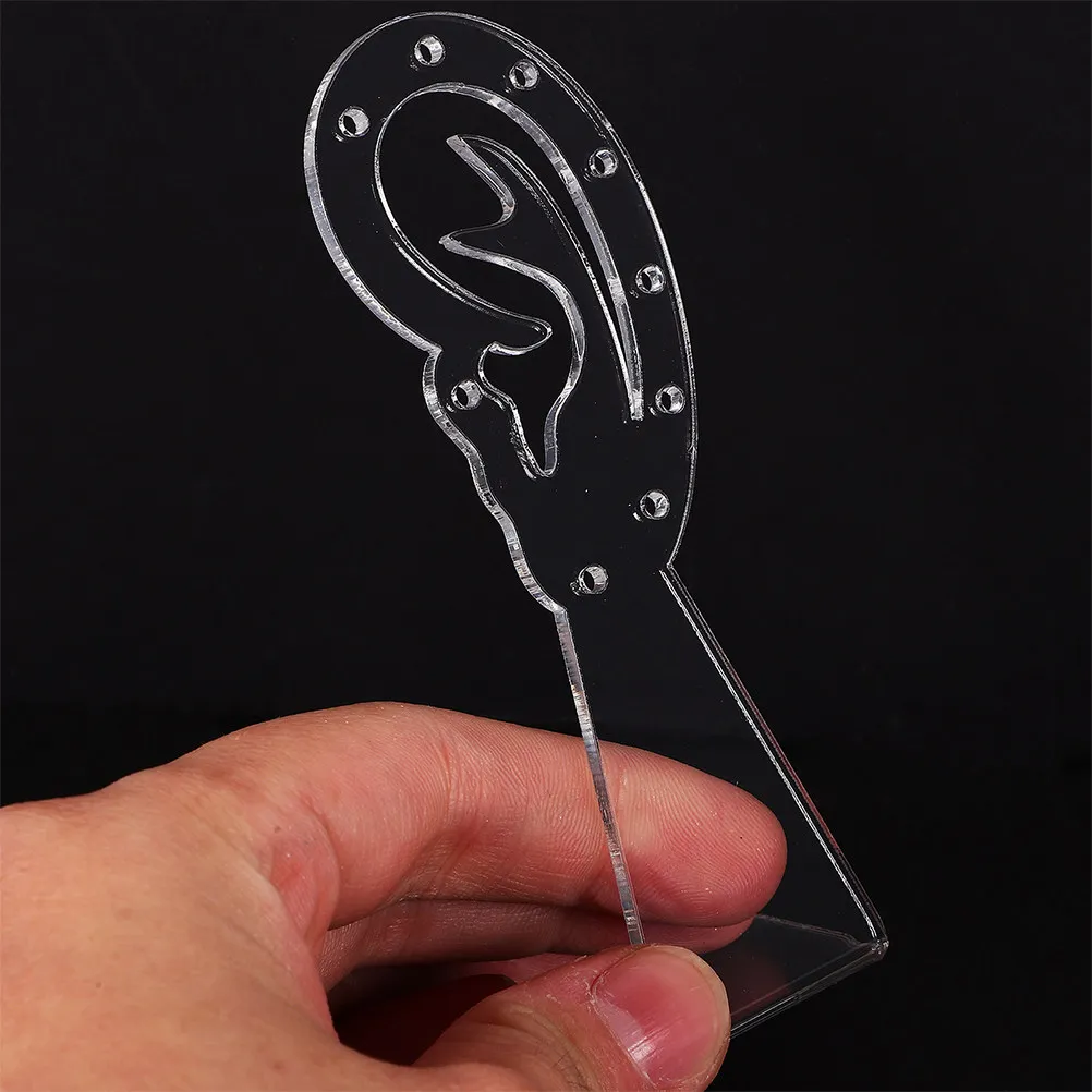 5Pcs Premium Clear Acrylic Earring Organizer Stand 9 Holes Jewelry Display Rack for Earrings Earring Holder Stand for Vanity