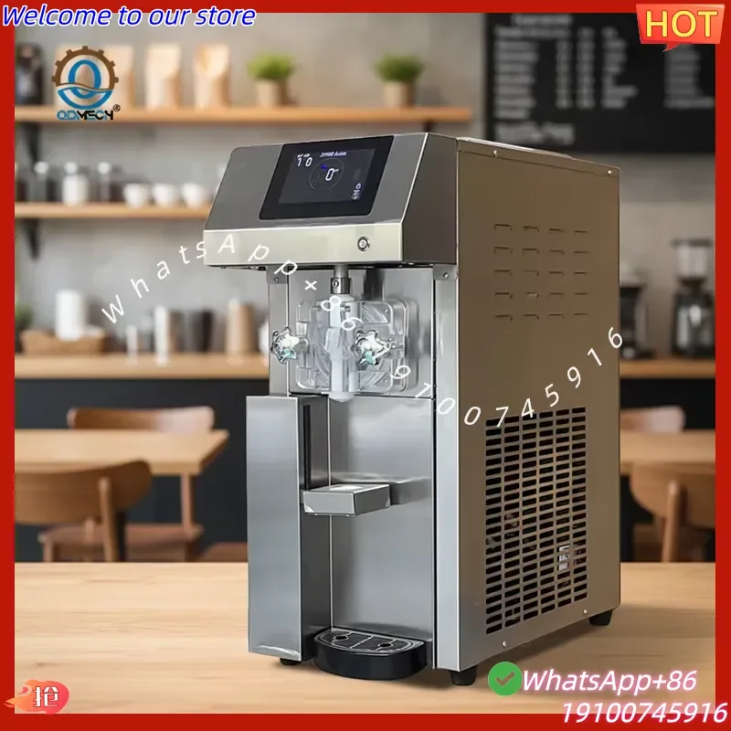 2026Hot QDMECH Compact Automatic Food Court Self-Service Ice Cream Machine Automatic Ice Cream Maker Soft Serve Ice Cream