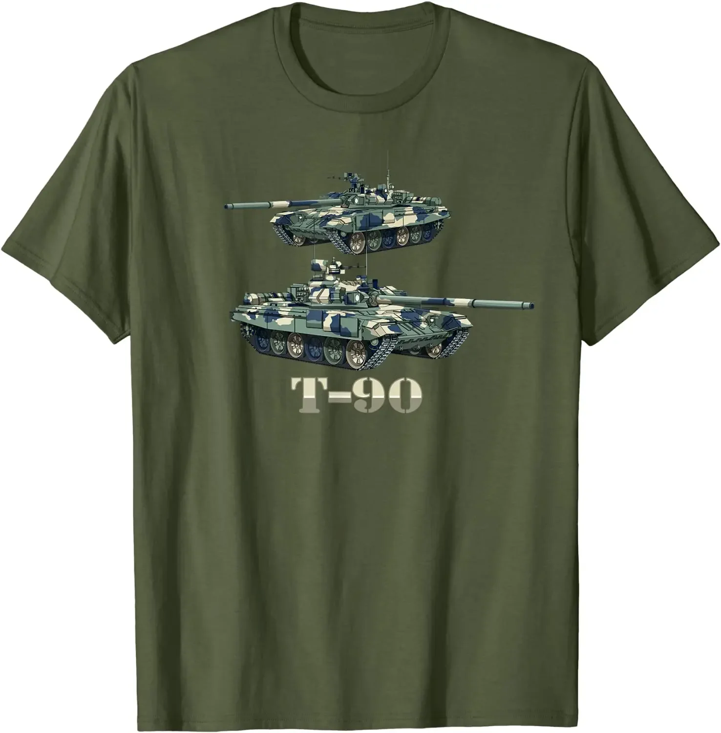 

T-90 Russian Army Main Battle Tanks Men T-Shirt Short Sleeve Casual 100% Cotton Shirts Size S-3XL