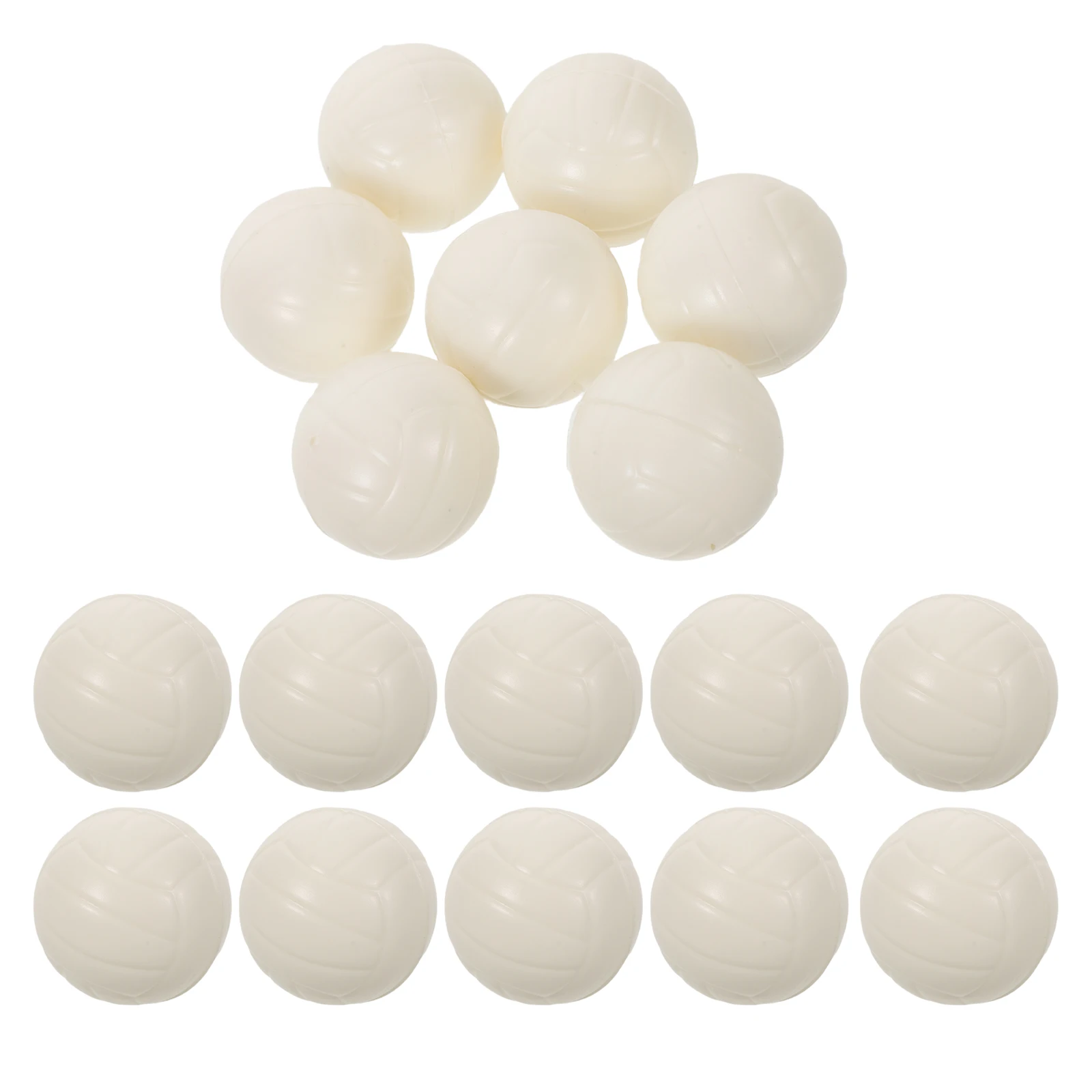 

20pcs Mini Stress Relief Balls 4Cm Pu Foam Bouncy Squeeze Vibrant Sports Volleyball Design - Durable Elastic Carnival Party