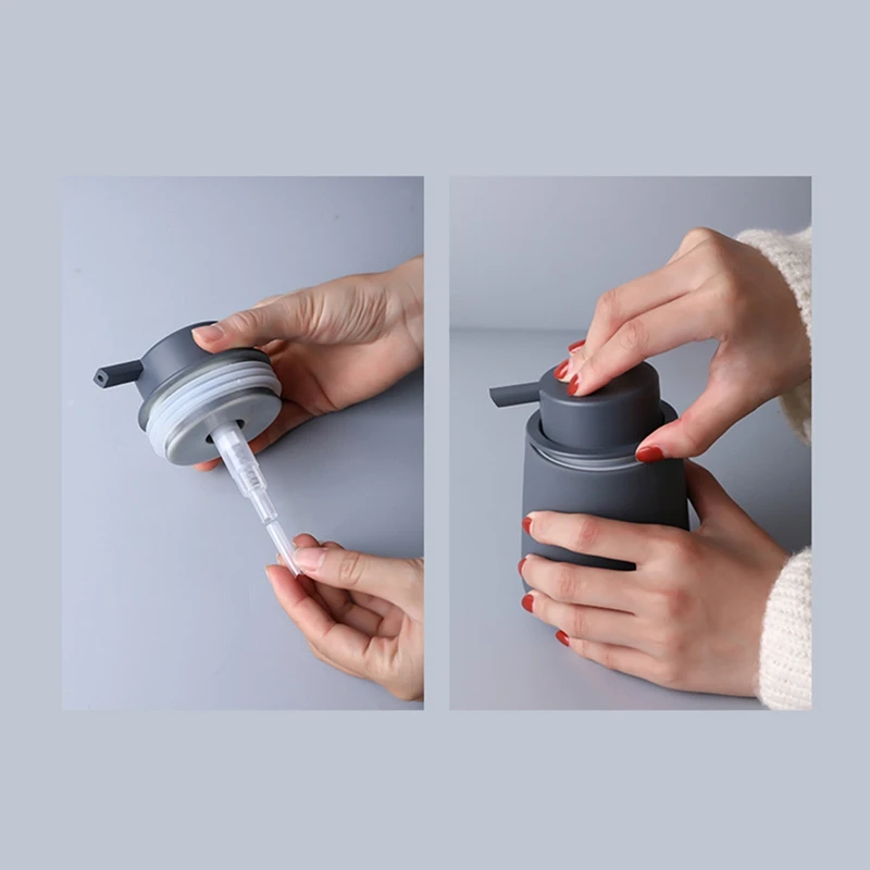 زجاجة يد من السيراميك للحمام ، جل الاستحمام ، ملحقات الحمام