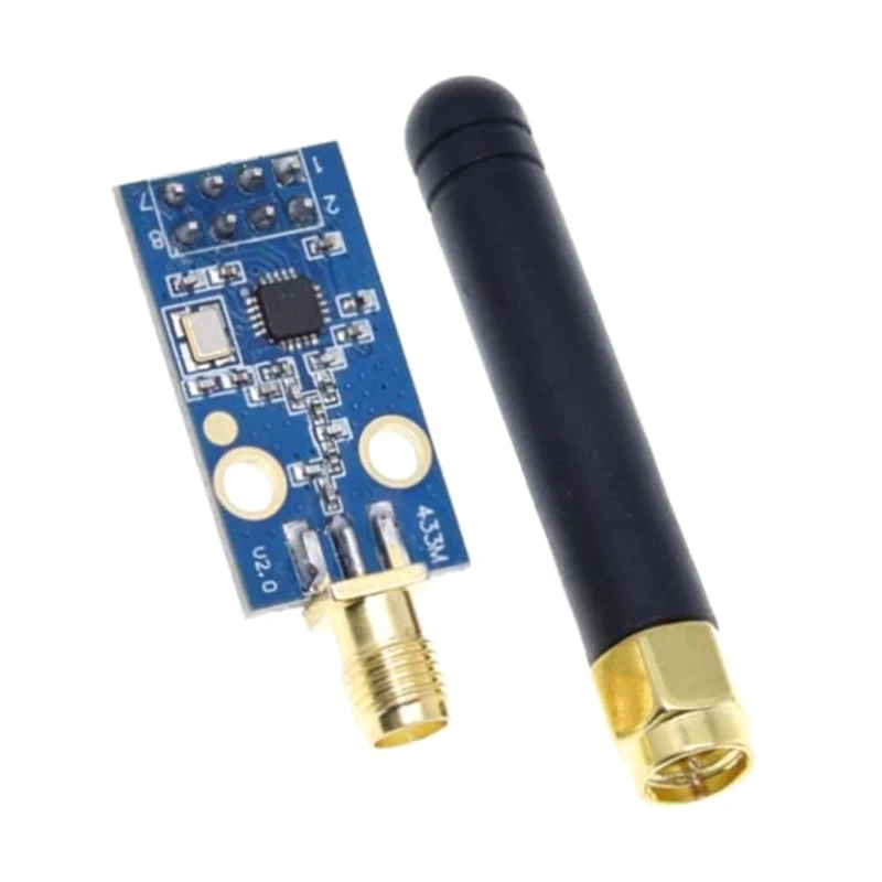 CC1101 RF Transceiver 433MHz Wireless Module With SMA Antenna For Fast Data Transfer 41QA