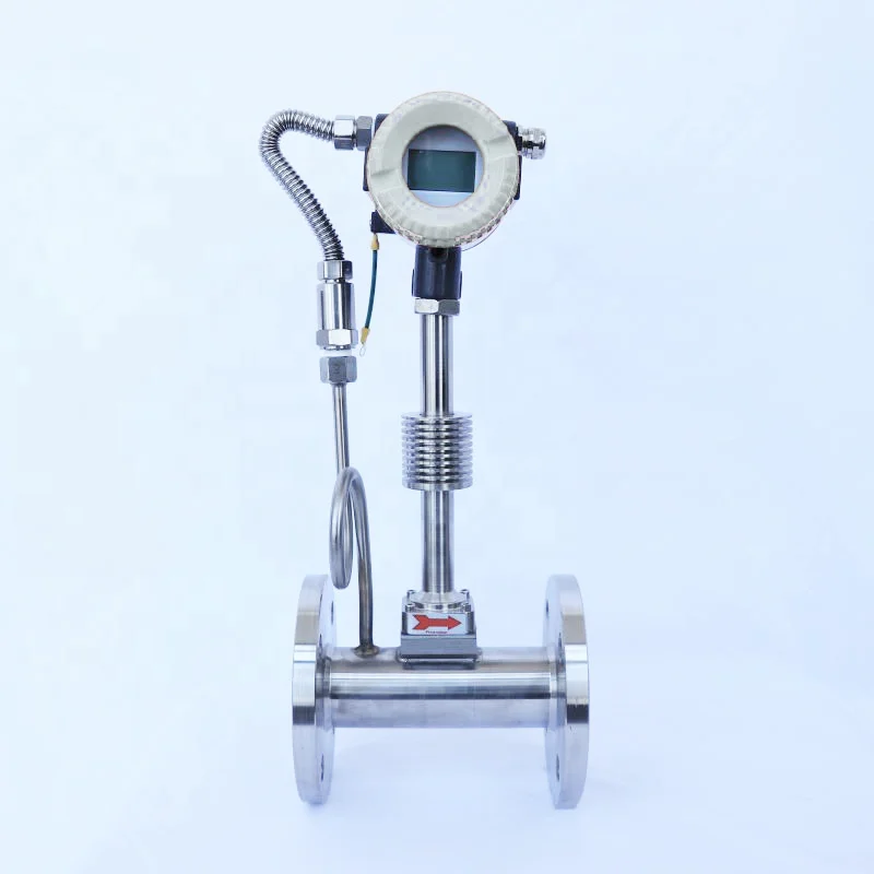 4-20mA HART PULSE Vortex Flow Meter Steam Control Unit for Water Gas Liquid Air Oil OEM Customizable SS304/SS316 +/-1%