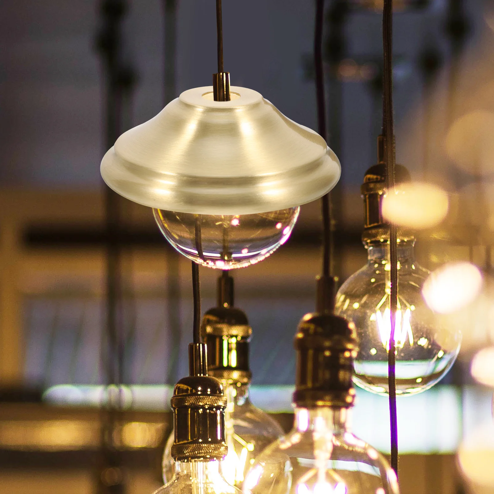 

Modern Lamp Shade Finial Pure Copper Brass Light Holder Cup for DIY Lamp Base Decorative Lighting Fixture Upgrade