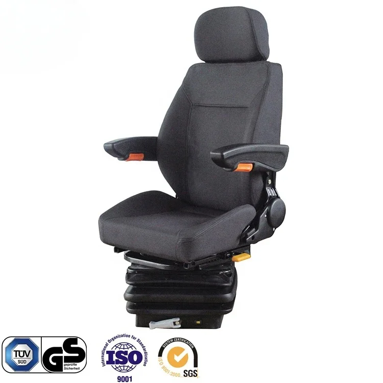 Factory supply quality high truck seat air suspension truck driver seat pvc tractor seat