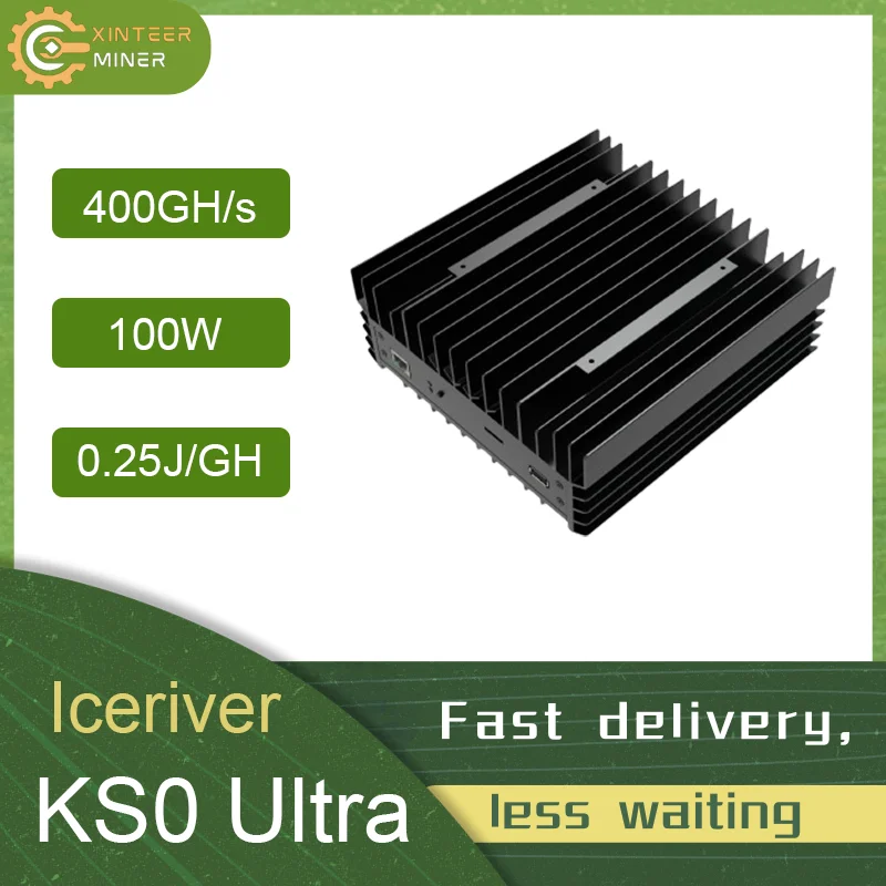 New Iceriver KS0 Ultra 400Gh/s 100W/ KS0/KS0 PRO KAS Mining Machine Free shipping With PSU