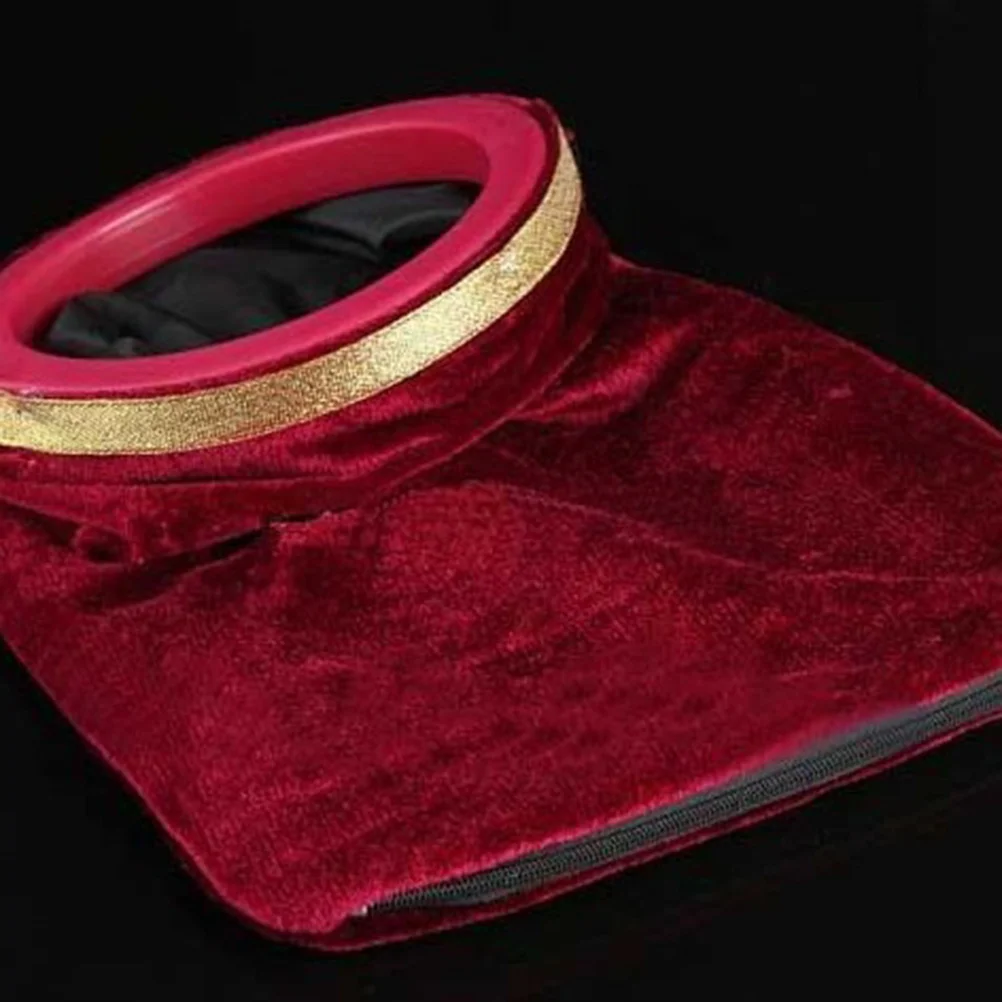 1pc Stage Trick Props Universal Change Bag For Performance Red Handle Professional Festival Gift