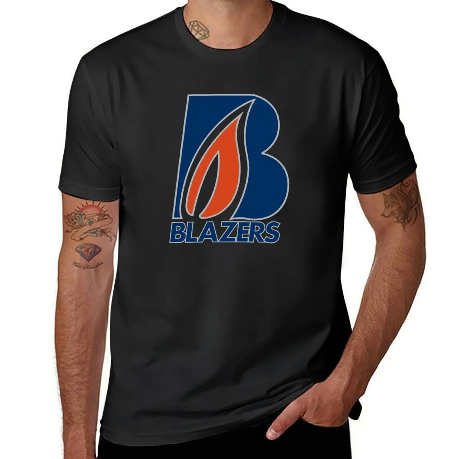 Kamloops Blazers T-Shirt for a boy plus size tops heavyweights summer tops mens plain t shirts