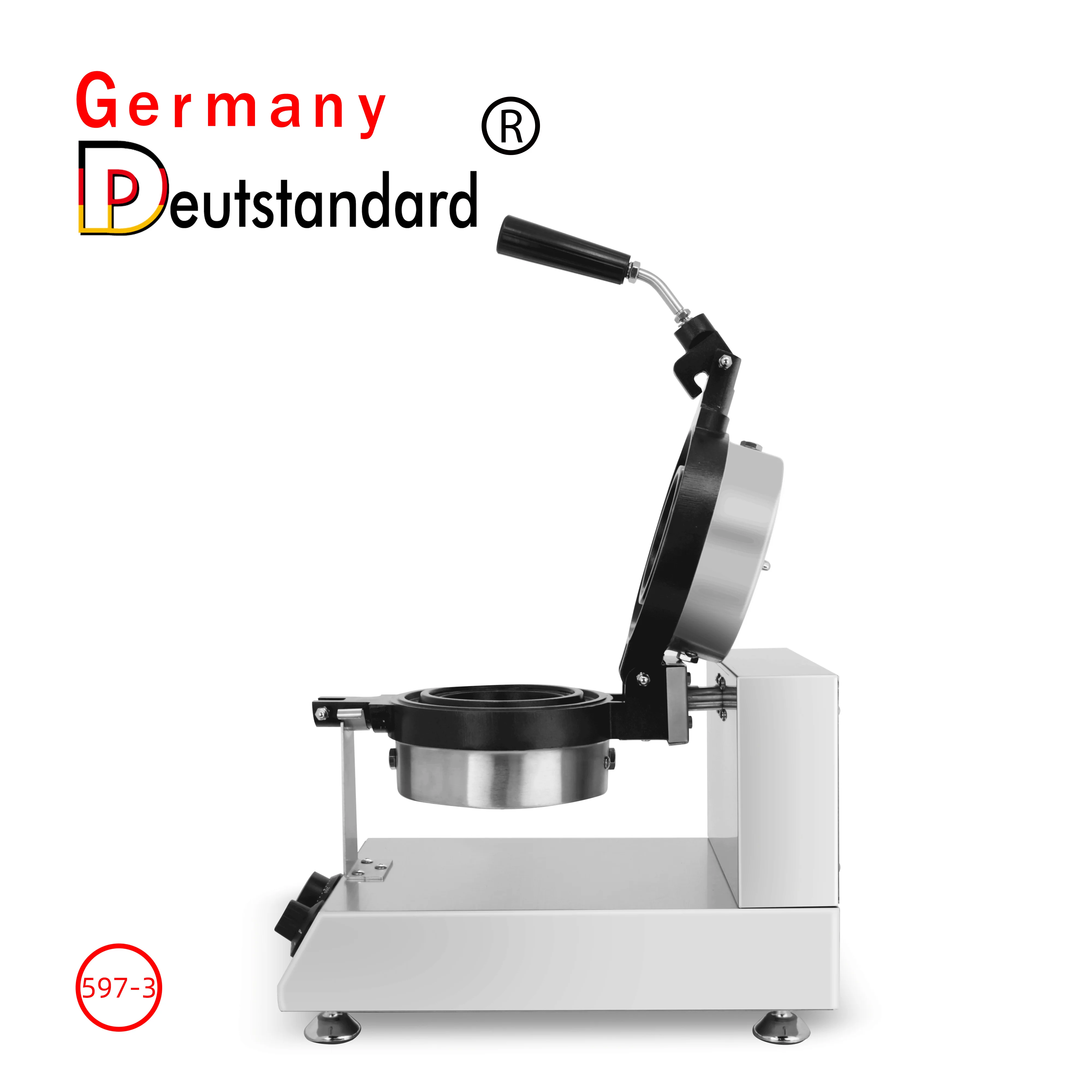 New Product Electric Gelato Panini Press Machine Mini Rotating Waffle Maker US Sandwich Hamburger Waffle Bowl Maker For Sale