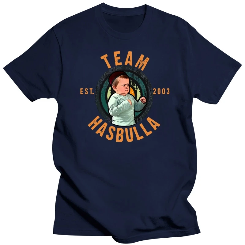 100% Cotton Team EST.2003 Hasbulla Hasbullah Smile Classic 2023 Summer Men's Novelty T-Shirt Women Casual Streetwear Hipste Tee