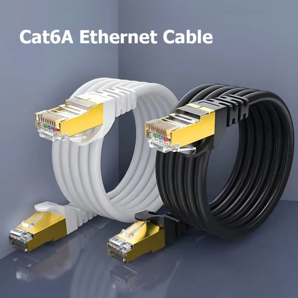 5/10/15M Cat6A Ethernet Cable 250MHz Bandwidth 1 GBps Transmission Cat.6A SFTP Patch Cable RJ-45 Interface Stable Transmission