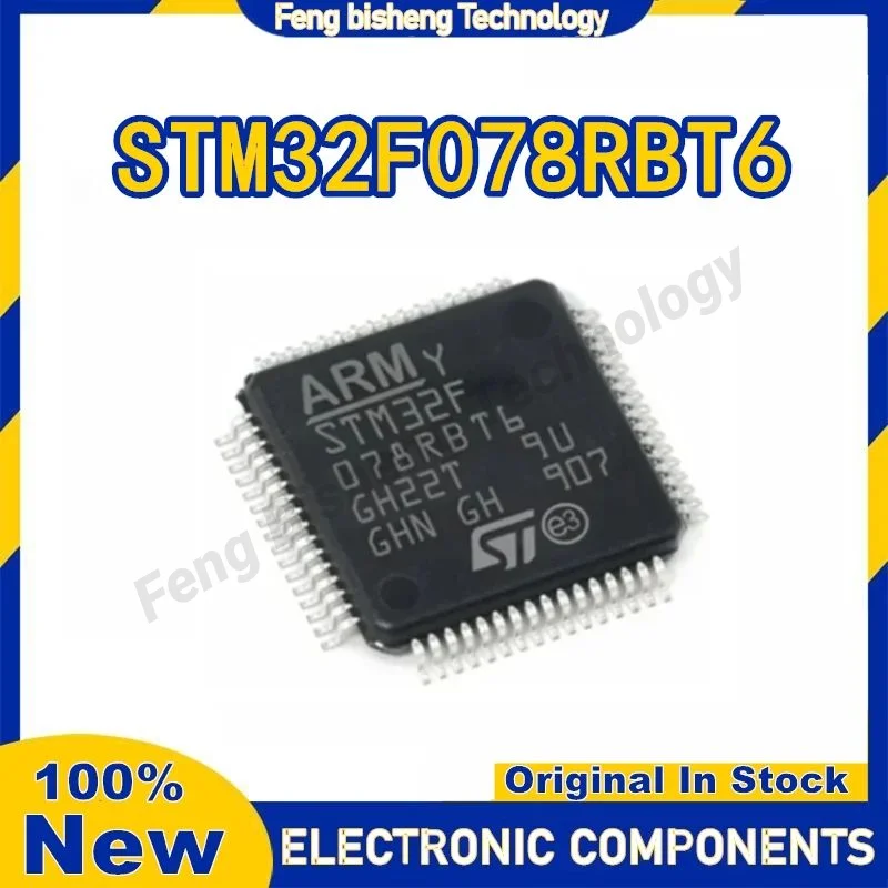 STM32F078RBT6 STM32F078RB STM32F078 STM32F STM32 STM MCU IC Chip LQFP64 In Stock 100% New Original