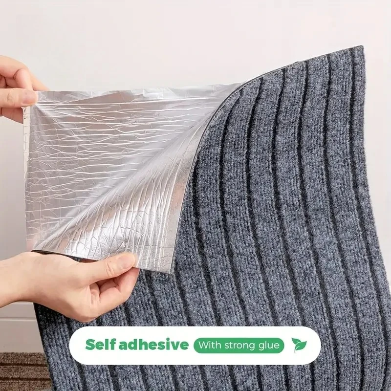 1Roll Self-Adhesive Peel and Stick Carpet Flooring,Non Slip Absorbent Carpet Mat Suitable for All Indoor Places 40X100/200/300cm