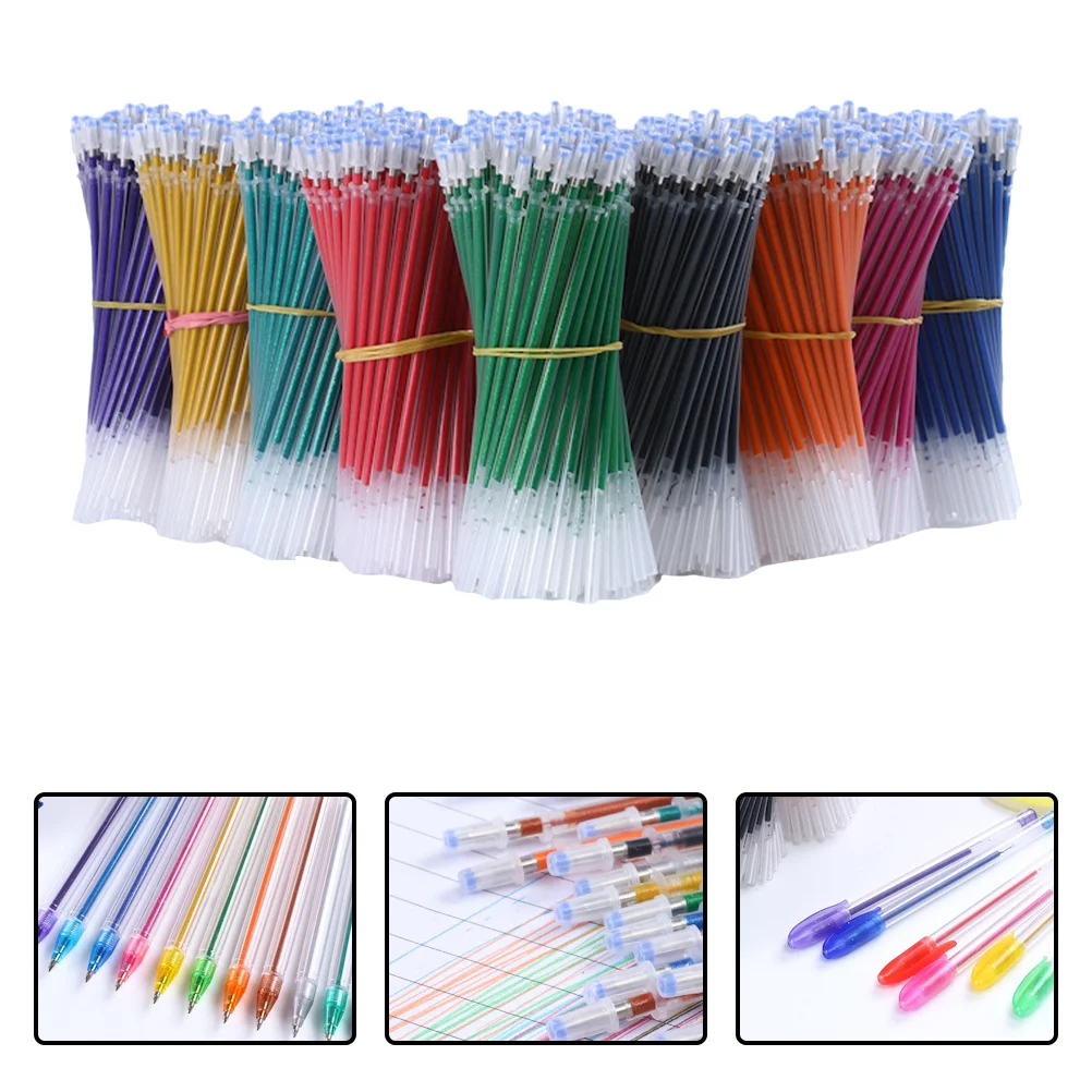 

50 Pcs Glitter Refill Refills Fountain Pen Colorful Pens Gel Simple Ink