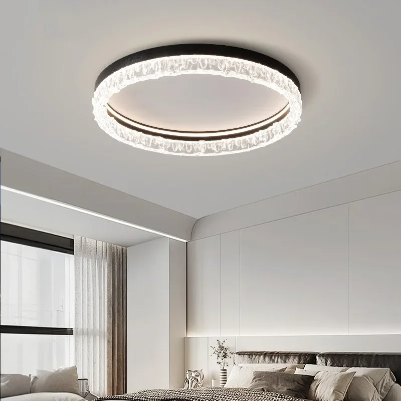 

2025 new minimalist ceiling light modern simple light luxury advanced bedroom living room dining hall round eye protection lamp