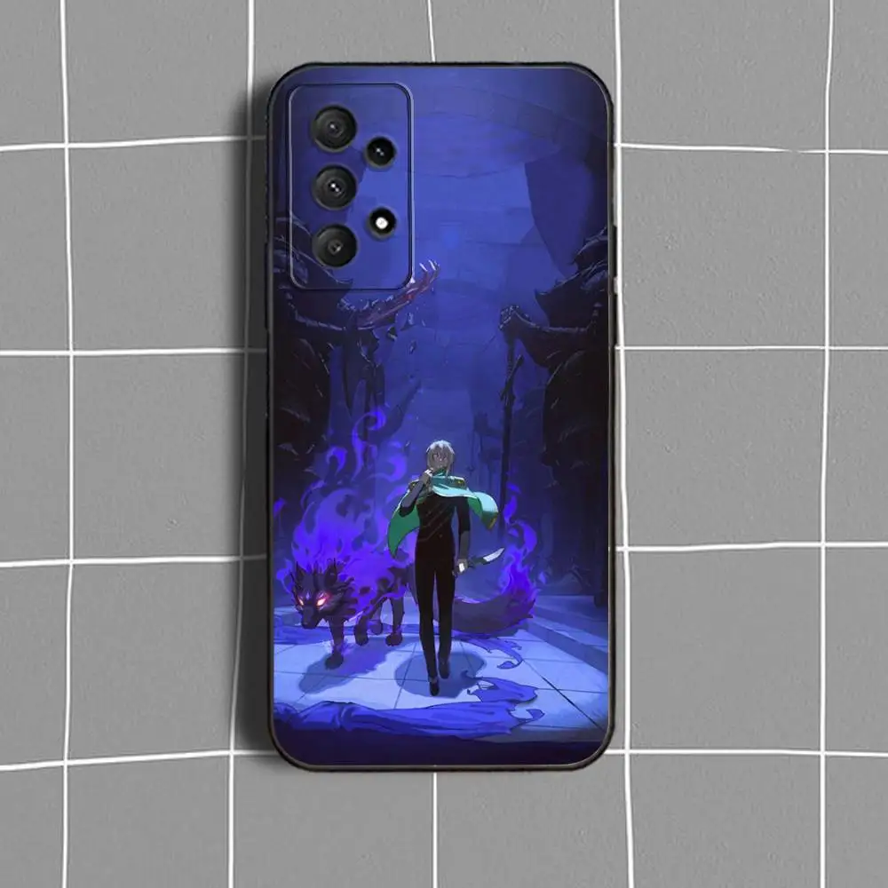 حافظة هاتف B-Beginning After End لهاتف Samsung Galaxy A73,31,32,72,41,53,52,71,22,5G,Note,J7,8,9 غطاء أسود ناعم