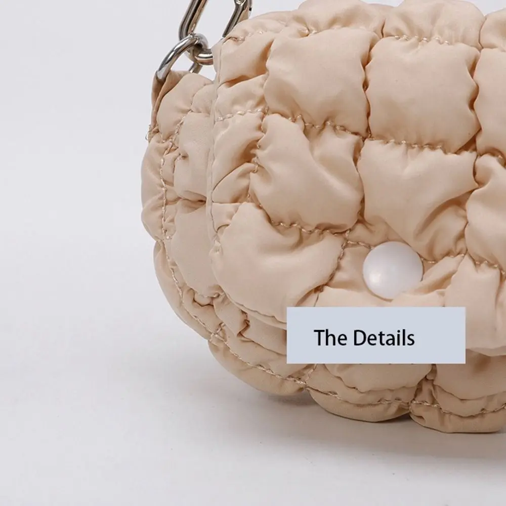 Mode Einfarbig Wolke Plissee Geldbörse Mini Handtasche Sling Tasche Anhänger Hängen Koreanischen Stil Geldbörse Ändern Lagerung Tasche