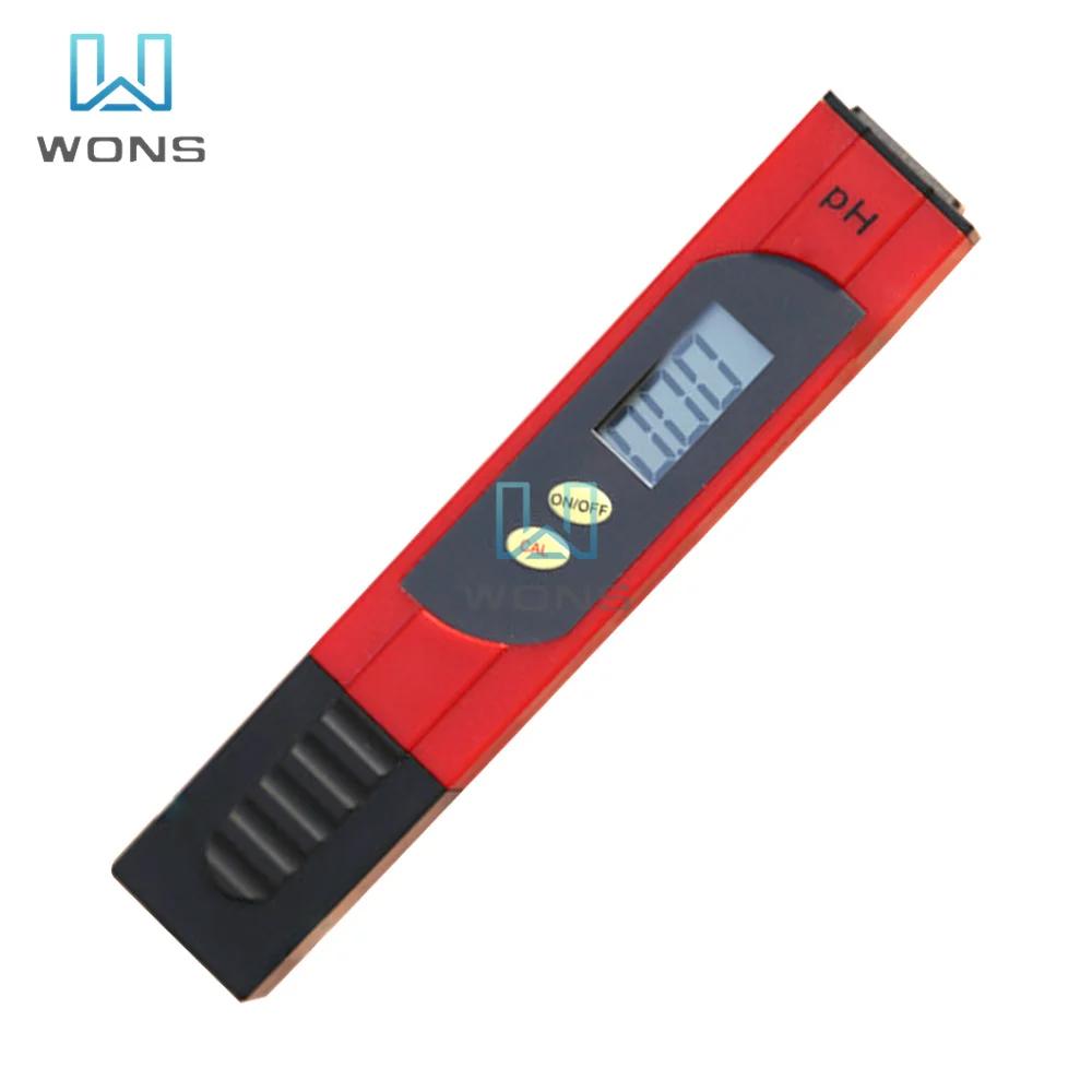 PH Test Pen of Tester Accuracy 0.01 Aquarium Pool Water Wine Urine Automatic Calibration LCD Digital Two Button Test Tool