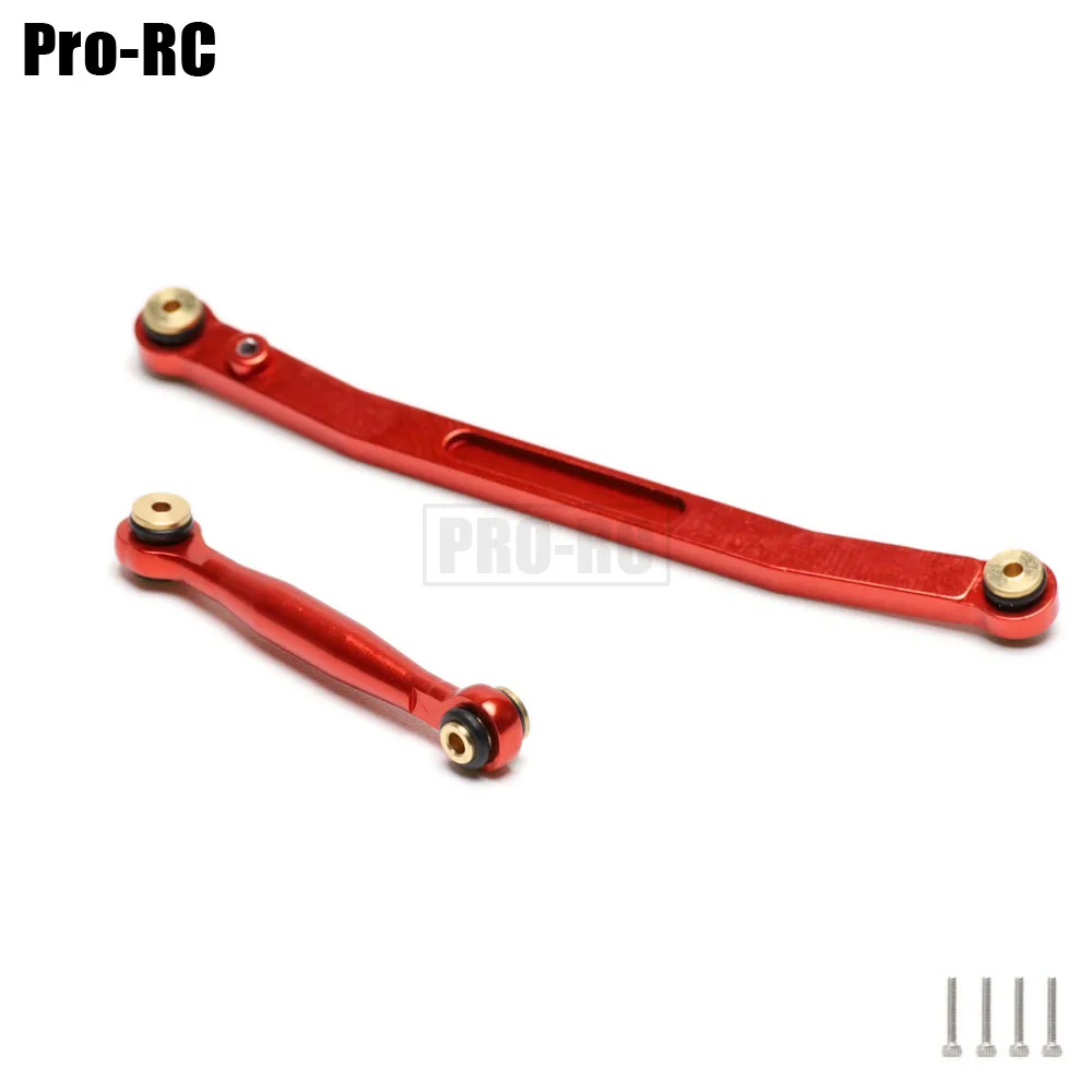 1Set Aliuminum Alloy Steering Tie Rod Links Set for 1/24 RC Crawler Car Upgrade Parts Axial SCX24 AXI00002 AXI00001 AXI90081