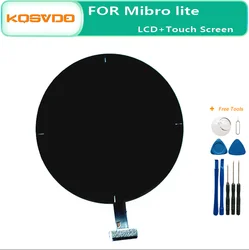 New 1.3 Inch For Mibro Lite AMOLED LCD Display Touch Screen Digitizer Assembly Parts For Mibro Lite Smartwatch Replacement