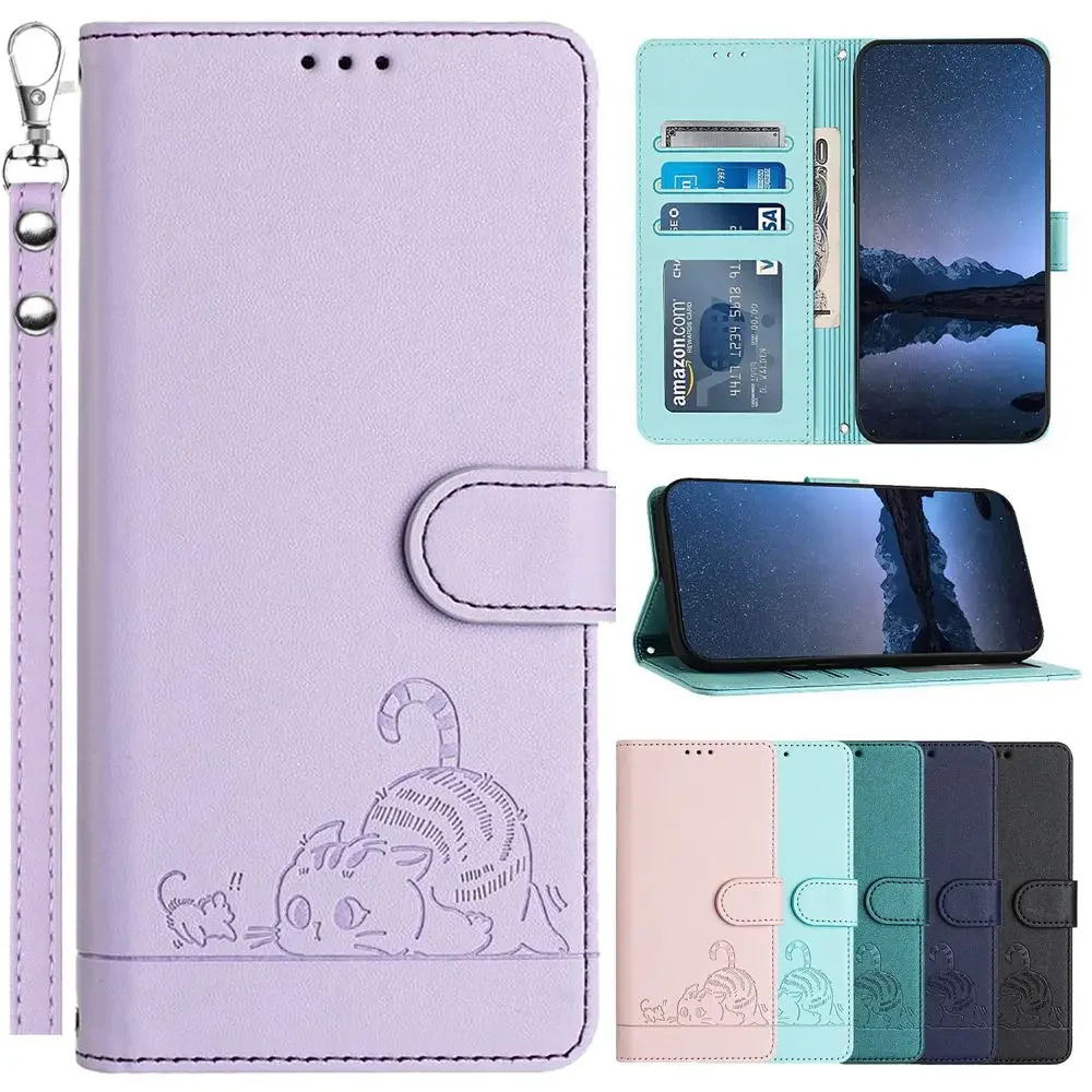 Etui na telefon Wave 8C 6C do Blackview Shark 9 8 Color 8 Oscal Modern 8 Tiger 12 A53 A52 Pro Etui z paskiem Skórzany portfel Flip Cover