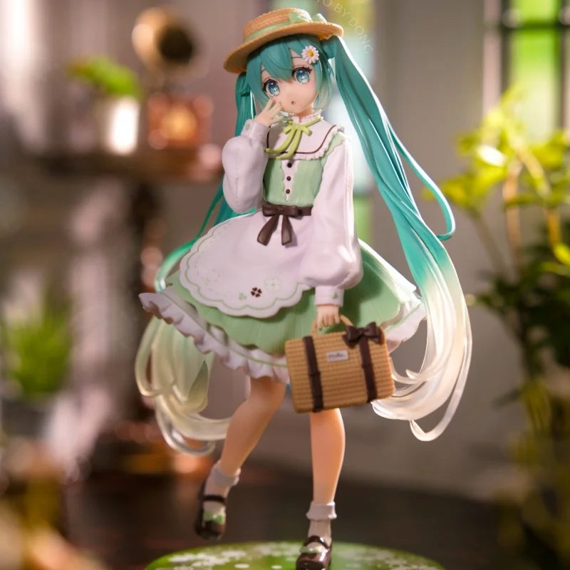バンダイ-マーチファッションフィギュア-初音ミク-カントリーver-アクションフィギュア-pvcモデル人形おもちゃ-かわいい-ロリ-デスクトップギフトデコレーション-アニメ
