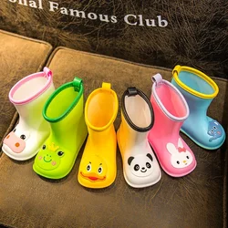 Cute Cartoon Children Rain Boots Baby Raincoat Children Soft Bottom Rain Gear Kindergarten Children Rain Boots