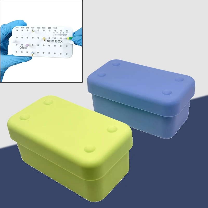 

Коробка для стоматологических эндофайлов с 40 отверстиями и линейкой, автоклавируемая подставка для хранения файлов корневых каналов и организации для стерилизации