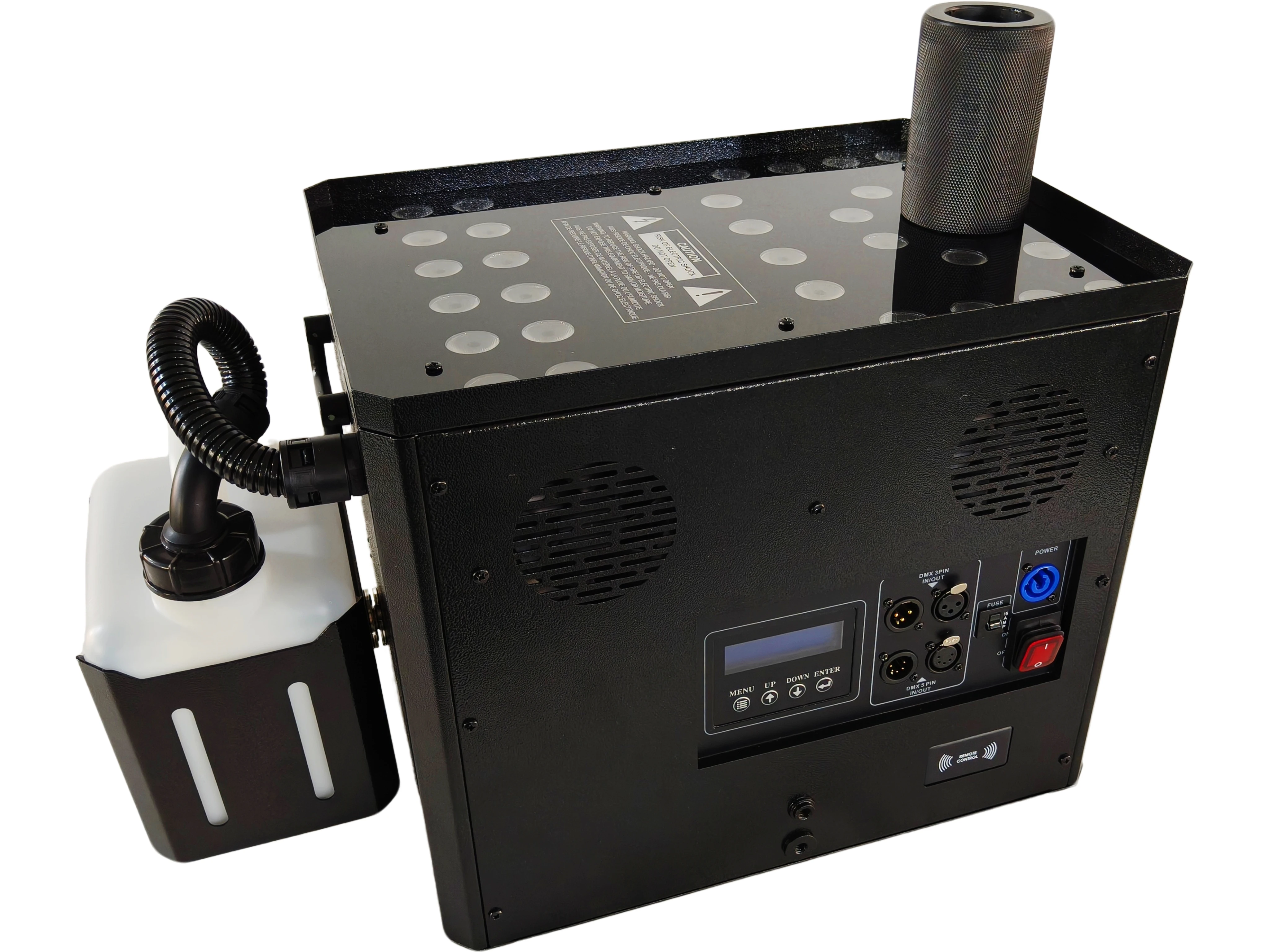 DJ smoke jets use water-based liquid stag effect lights for DJ nightclub events