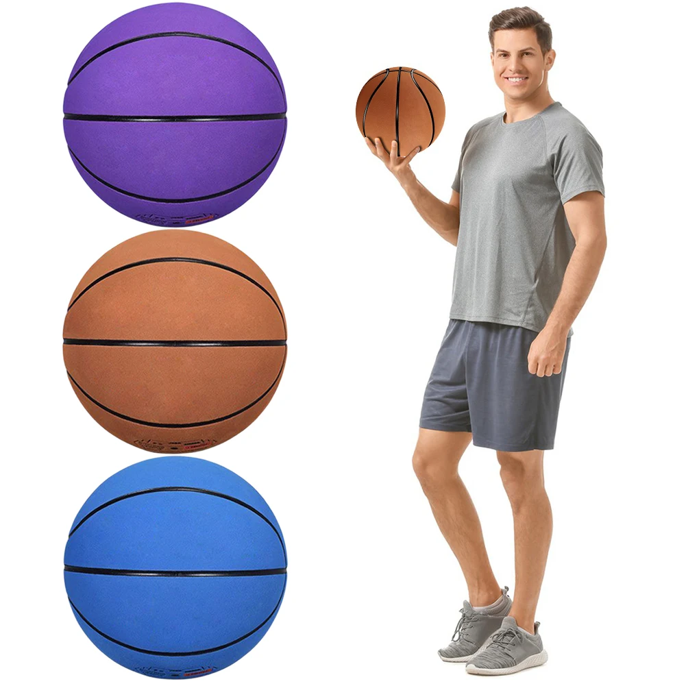 

Size 7 Training Basketball Wear-resistant Dribbling Training Ball Anti Slip Sports Basketball High Elasticity for Adults Teens