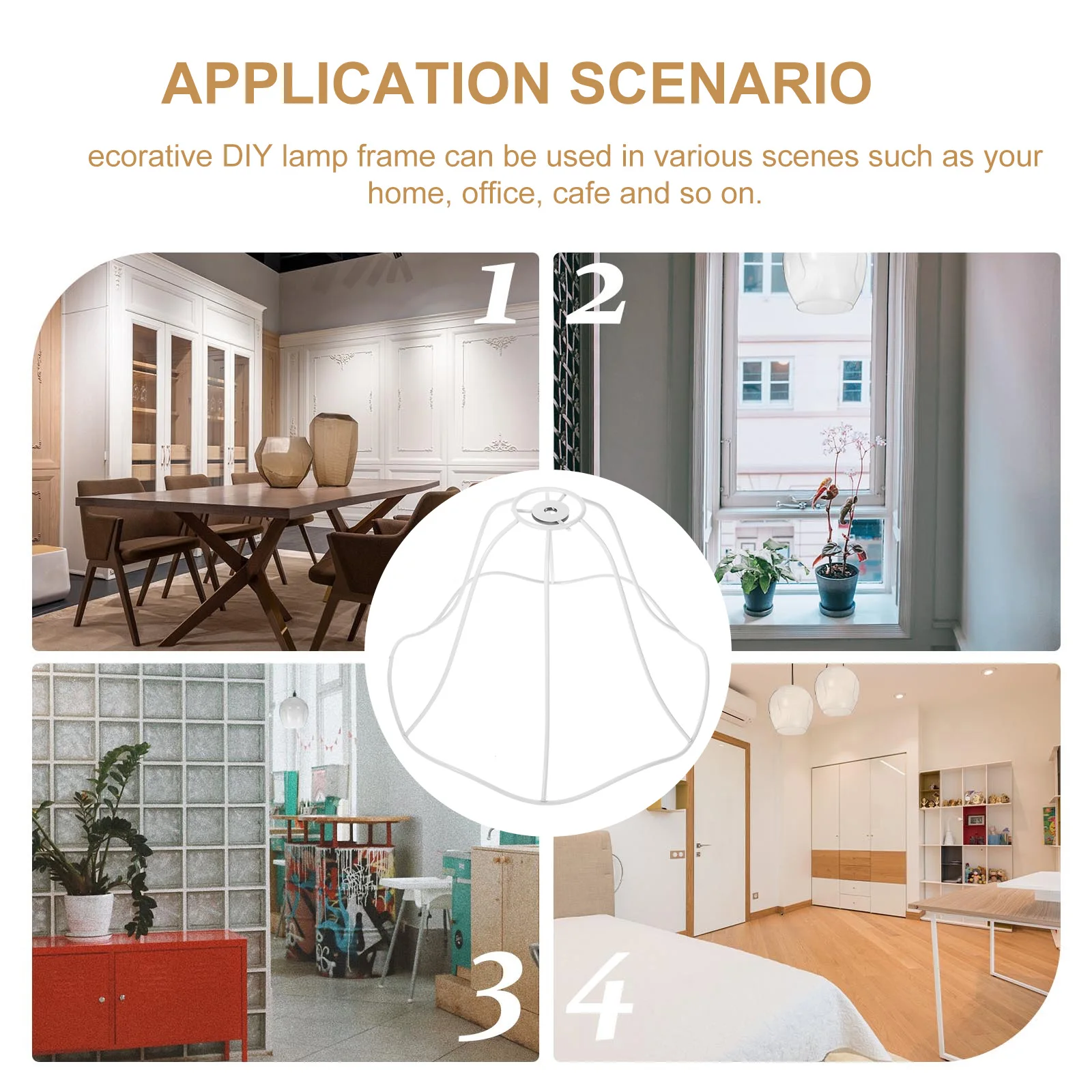 

Desk Lamp Shade Accessories Shades for Table Lamps Metal Bracket Lampshade Frames