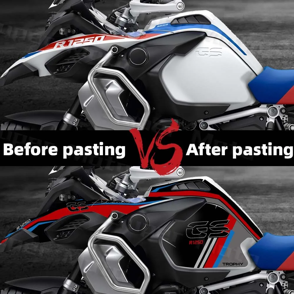 Motorcycle Accessories Sticker Decorative Fuel Tank Pad Protection Anti-Scratch Decal Kits For R 1250 GS r1250gs adventure