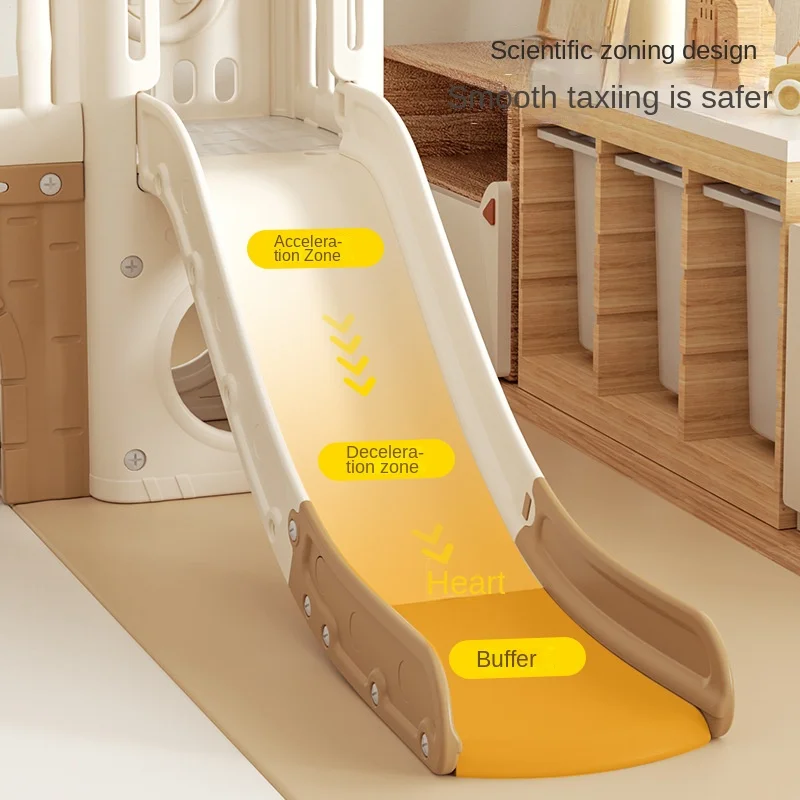 LazyChild Children\'s Indoor Plastic Slide Multifunctional Double Slide For Boys And Girls Aisle Slide Combination Gift