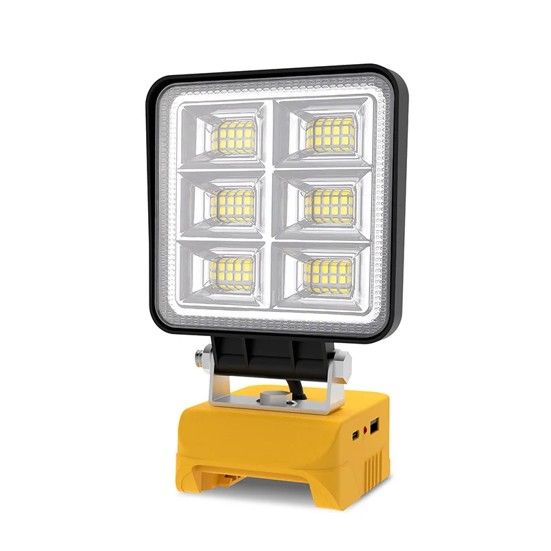 Portable Outdoor LED Work Light Rechargeable Lithium Battery Camping Lamp Multi Functional Auto Repair Floodlight